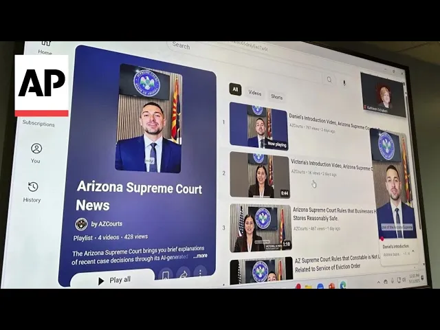 Arizona Supreme Court creates AI avatars to make judicial system more publicly accessible