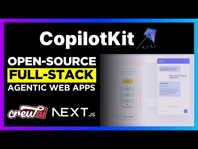 Building AI Powered Full-Stack Web Apps with CopilotKit + CrewAI