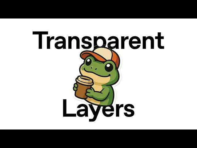 Transparent Layers with 4o Image Generation