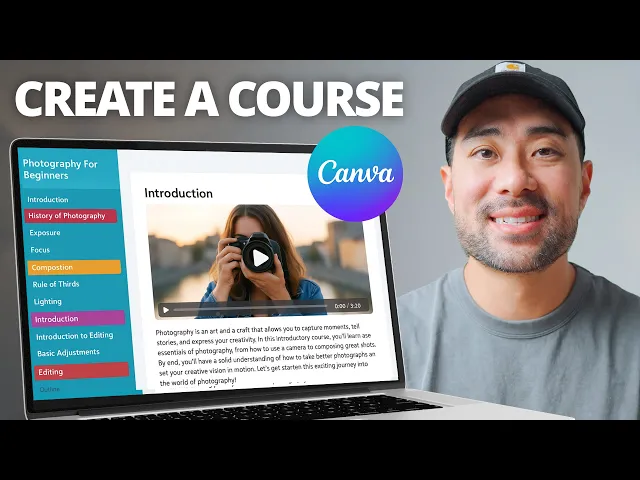 How To Make Your Own Online Course With Canva For Free