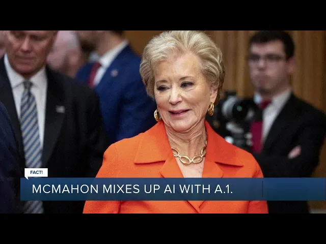 McMahon mixes up AI with A.1.?