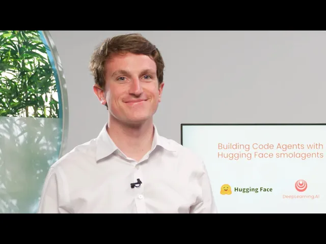 New course! Enroll in Building Code Agents with Hugging Face smolagents