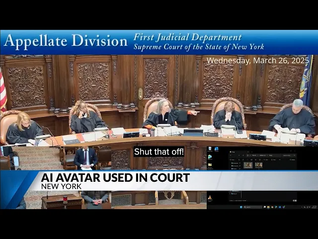 NY judge upset that AI avatar used in court