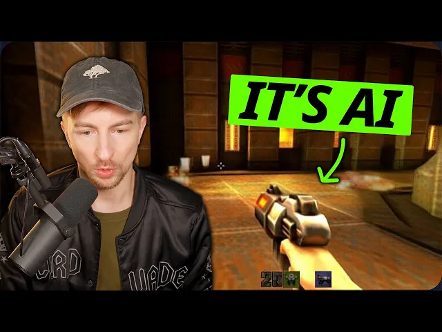 QUAKE 2 but COMPLETELY AI GENERATED