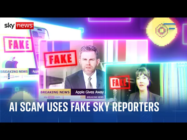 Scammers use AI deepfakes of Sky News journalists to promote illegal casinos