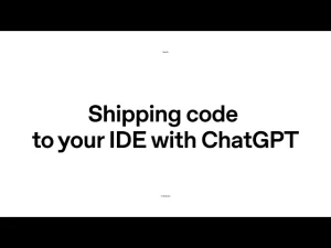 Shipping code to your IDE with ChatGPT