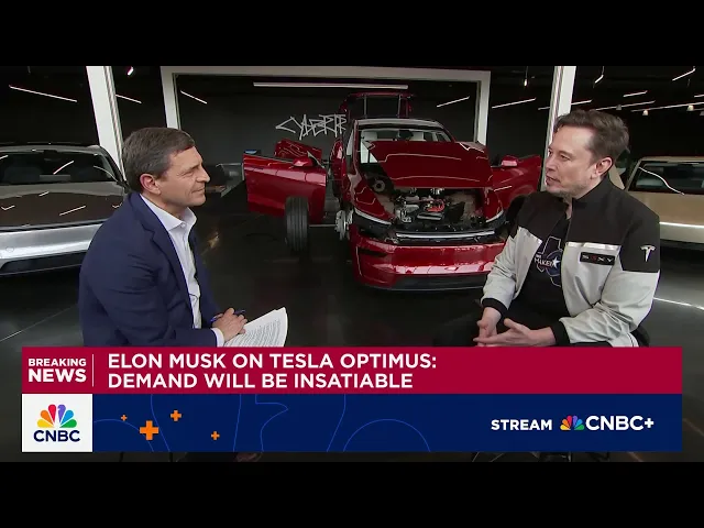 Tesla CEO Elon Musk says demand for Optimus robots ‘will be insatiable’