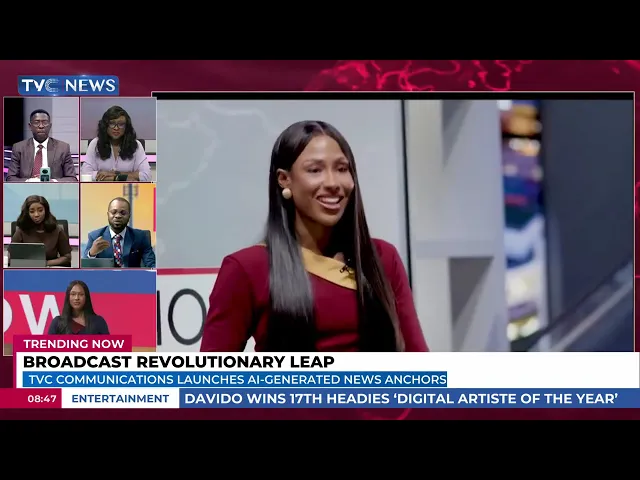 Trending Now: TVC Communications Launches AI-Generated News Anchors