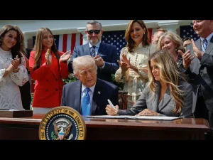Trump signs ‘Take It Down Act’ – protects people from AI-generated illicit images posted online