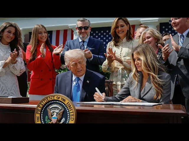 Trump signs ‘Take It Down Act’ – protects people from AI-generated illicit images posted online