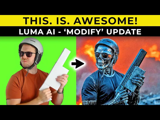 Create INSANE Videos With Luma Ai Modify Tool