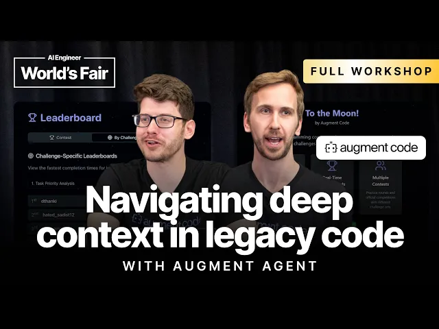 To the moon! Navigating deep context in legacy code with Augment Agent — Forrest Brazeal, Matt Ball