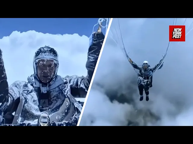 Viral video of near-frozen paraglider identified as AI FAKE