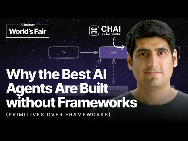 Why the Best AI Agents Are Built Without Frameworks (Primitives over Frameworks)