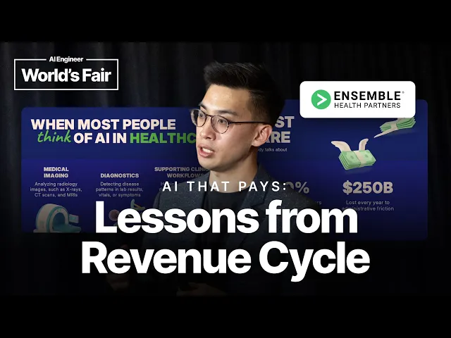 AI That Pays: Lessons from Revenue Cycle — Nathan Wan, Ensemble Health