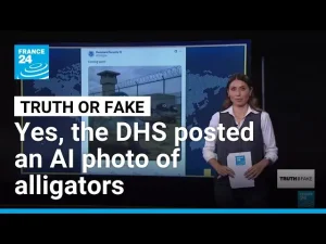 ‘Alligator Alcatraz’: Yes, US Homeland Security posted AI photo of alligators with ICE hats