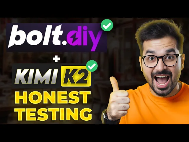 Bolt.DIY – Free Open Source AI Coder with Kimi K2 (Full Setup & Tutorial) | Access Bolt.new For Free