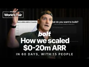 Bolt.new: How we scaled $0-20m ARR in 60 days, with 15 people