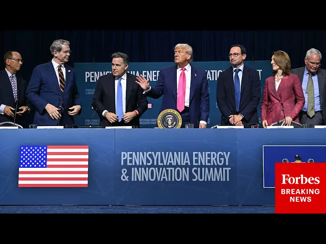 BREAKING NEWS: President Trump Speaks At AI And Energy Summit In Pittsburgh, Pennsylvania