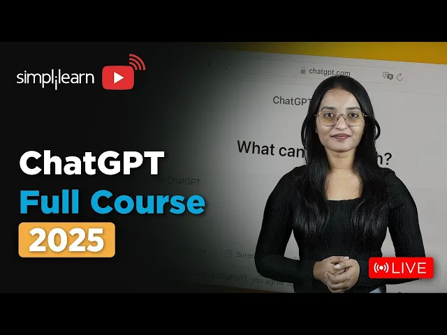 ChatGPT Full Course For 2025 | ChatGPT Tutorial For Beginners | ChatGPT Course