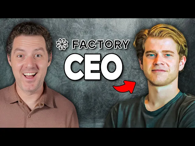 Factory CEO on the Future of Software, Humans vs Agents, SaaS, and more!