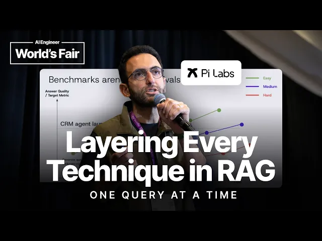 Layering every technique in RAG, one query at a time – David Karam, Pi Labs (fmr. Google Search)