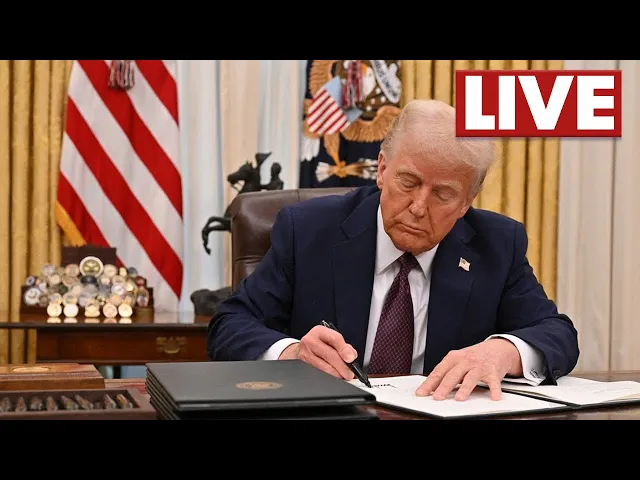 LIVE l President Trump signs executive orders at AI summit