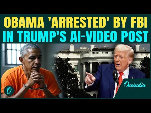 Obama in Handcuffs? Trump Posts AI Video of Obama ARRESTED |Biden, Obama Face Election Rigging Trial