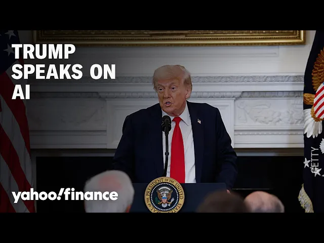 President Trump delivers remarks on AI