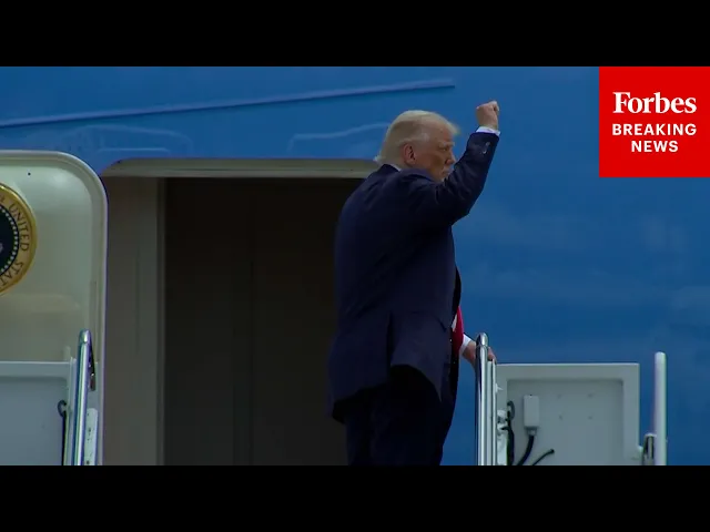 President Trump Departs JBA En Route To Pittsburgh, Pennsylvania, For AI Investment Event