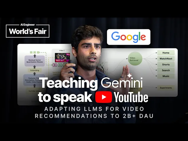 Teaching Gemini to Speak YouTube: Adapting LLMs for Video Recommendations to 2B+DAU