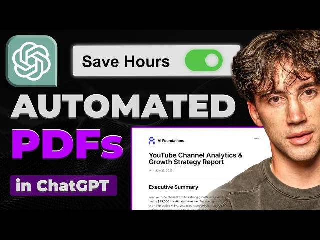 This GPT Agent Creates 100% Automated PDFs! (Full Guide)