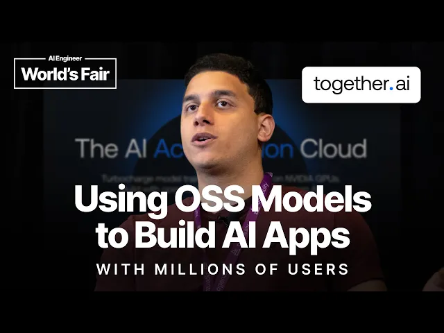 Using OSS models to build AI apps with millions of users