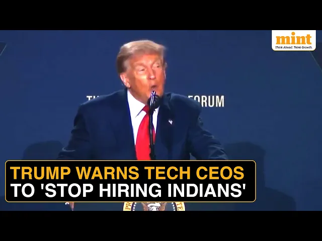 ‘Hire Americans, Not Indians’: Trump’s Message To Google, Microsoft At AI Summit